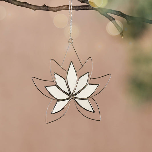 Dalisay Capiz Lotus Ornament