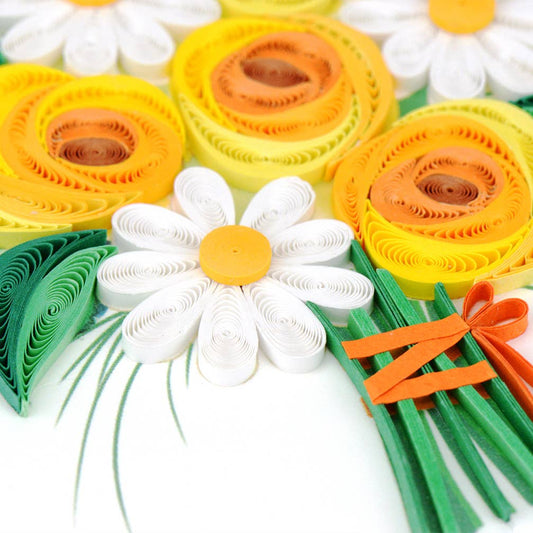 Quilled Greeting Card, "Thanks a Bunch"