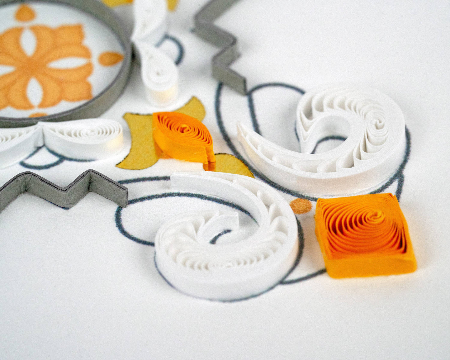 Quilled Greeting Card, "Ornate Cross"