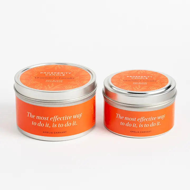 Quote Tin Candle, 4-6oz, "Springtime Quotes"
