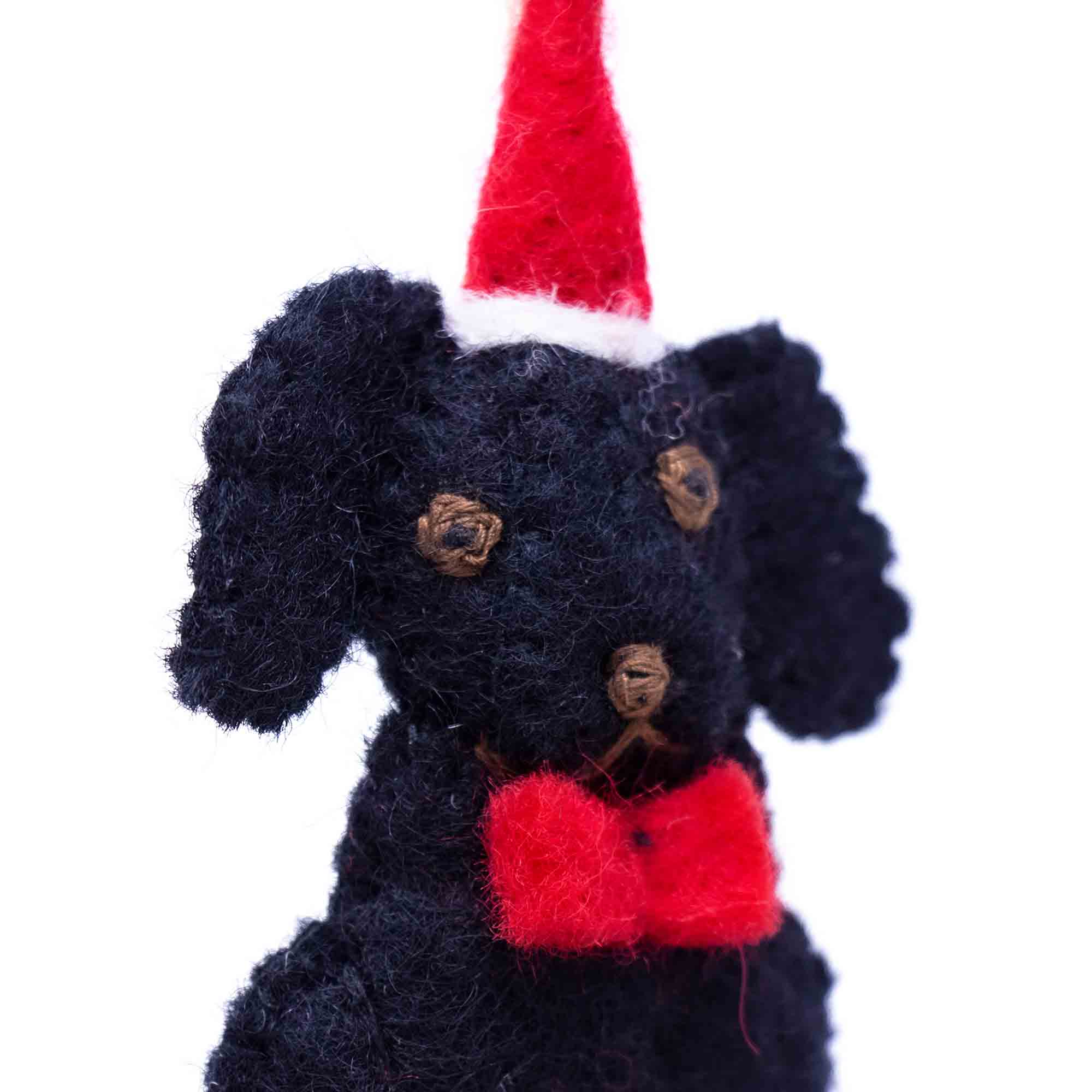 Black Labrador Felt Ornament