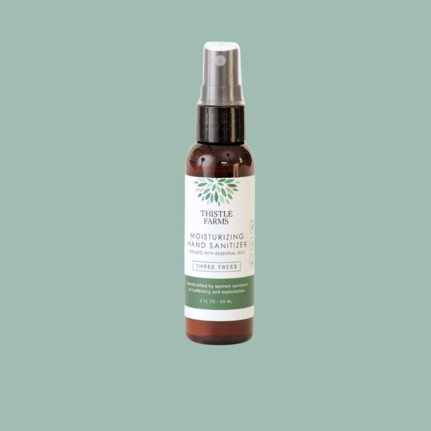 Holiday Three Trees Moisturizing Hand Sanitizer Spray 2 oz
