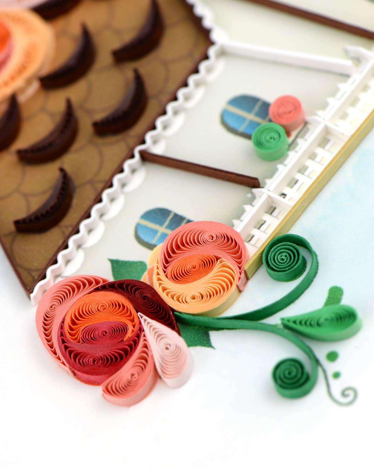 Quilled Greeting Card, "Birdhouse"