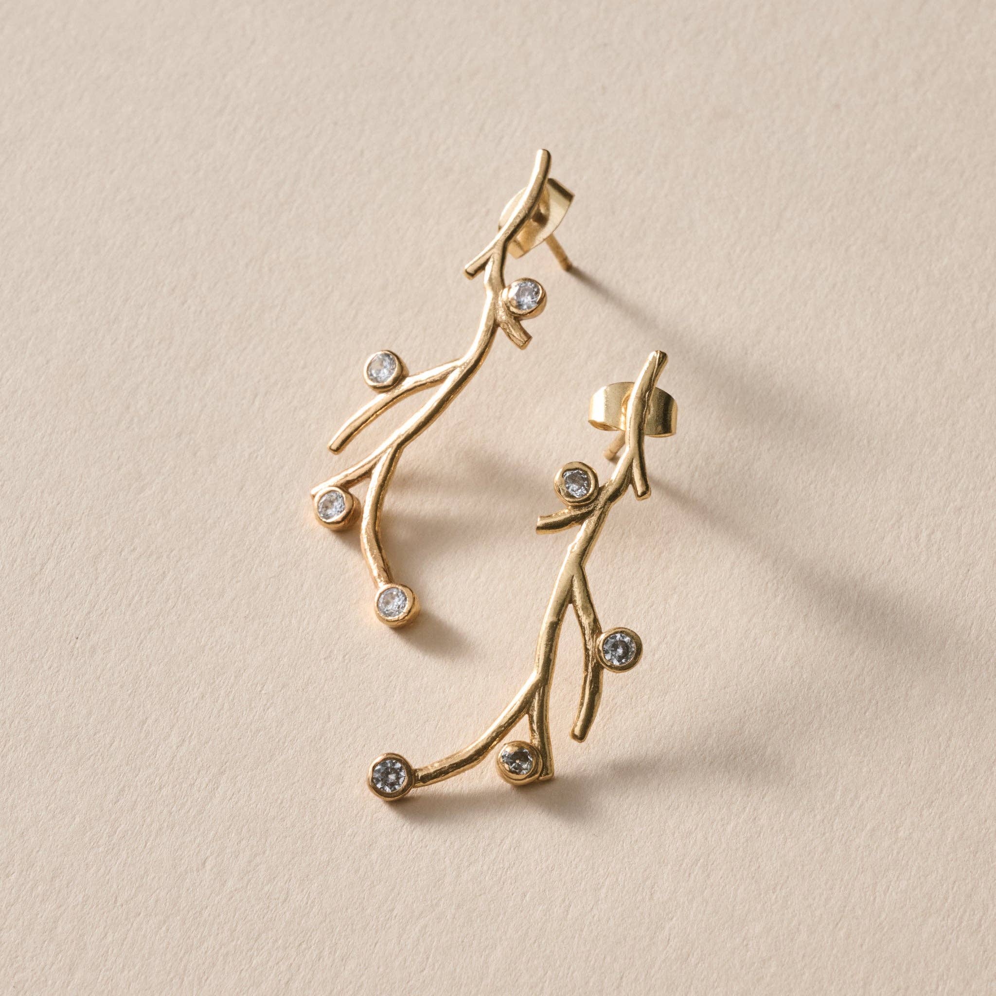 Yatra Branch + Stone Climber Earring