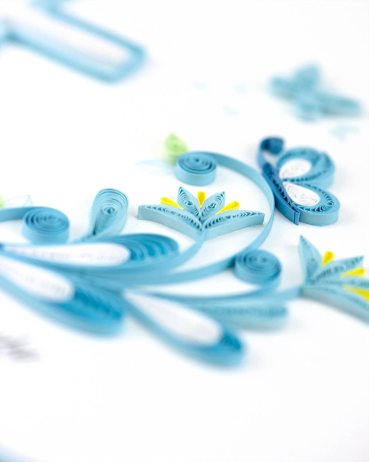 Quilled Greeting Card, "Sympathy Cross"