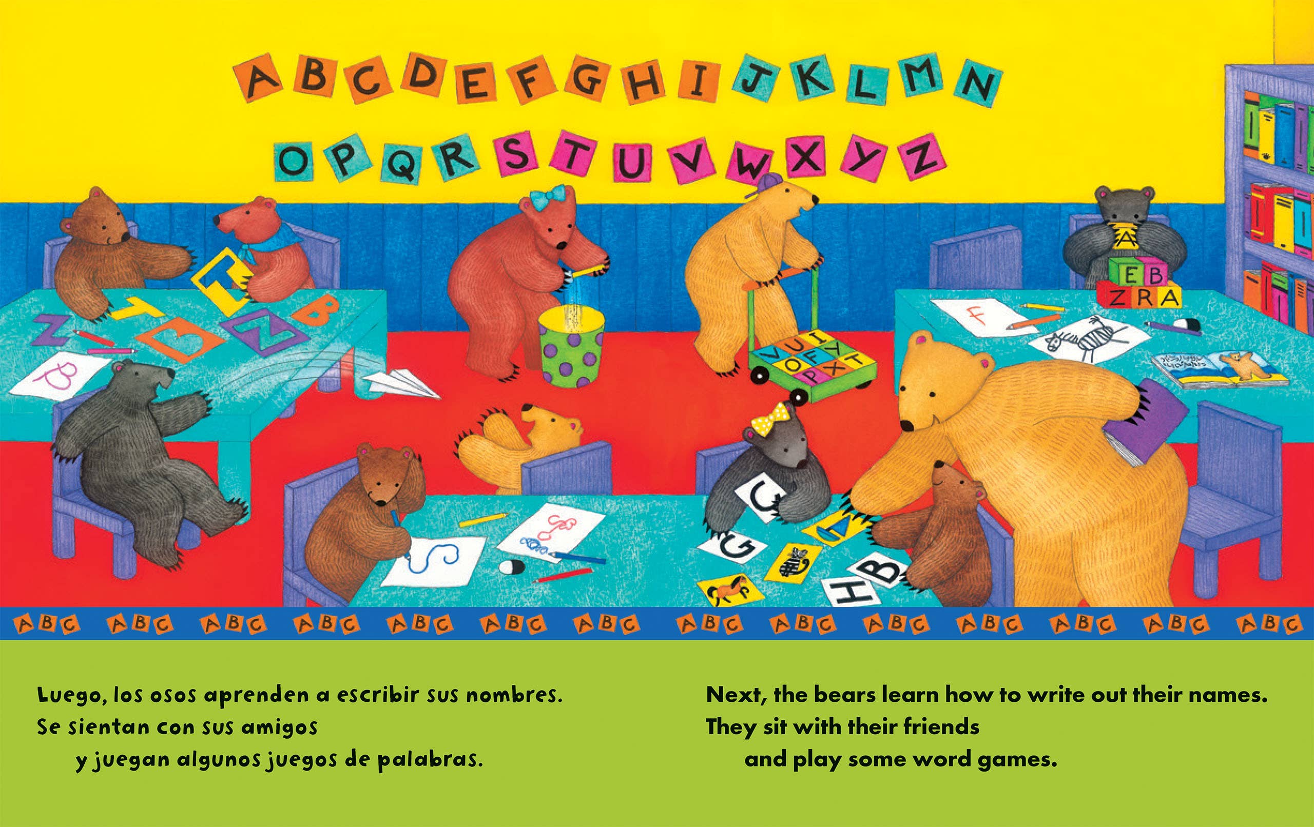 "Bear's School Day" Bilingual Picture Book