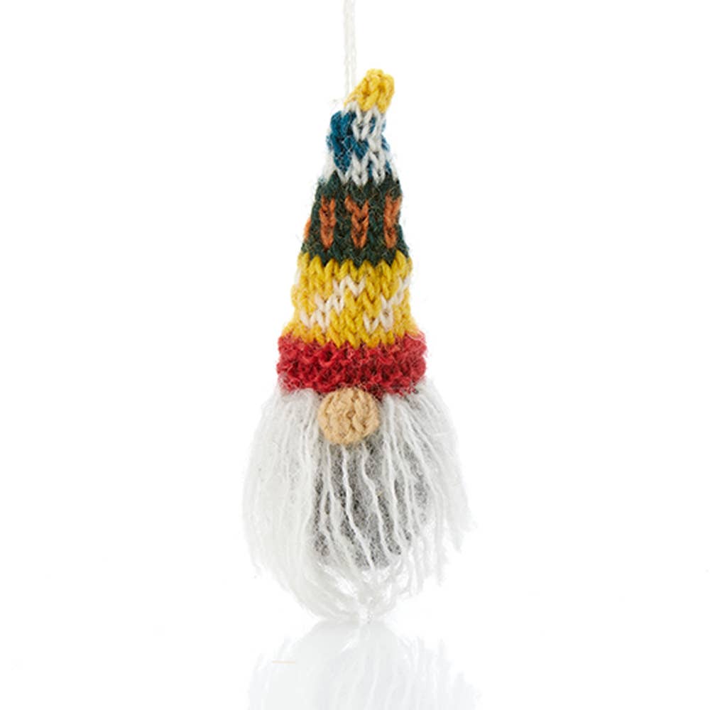 Knitted Gnome Christmas Ornaments