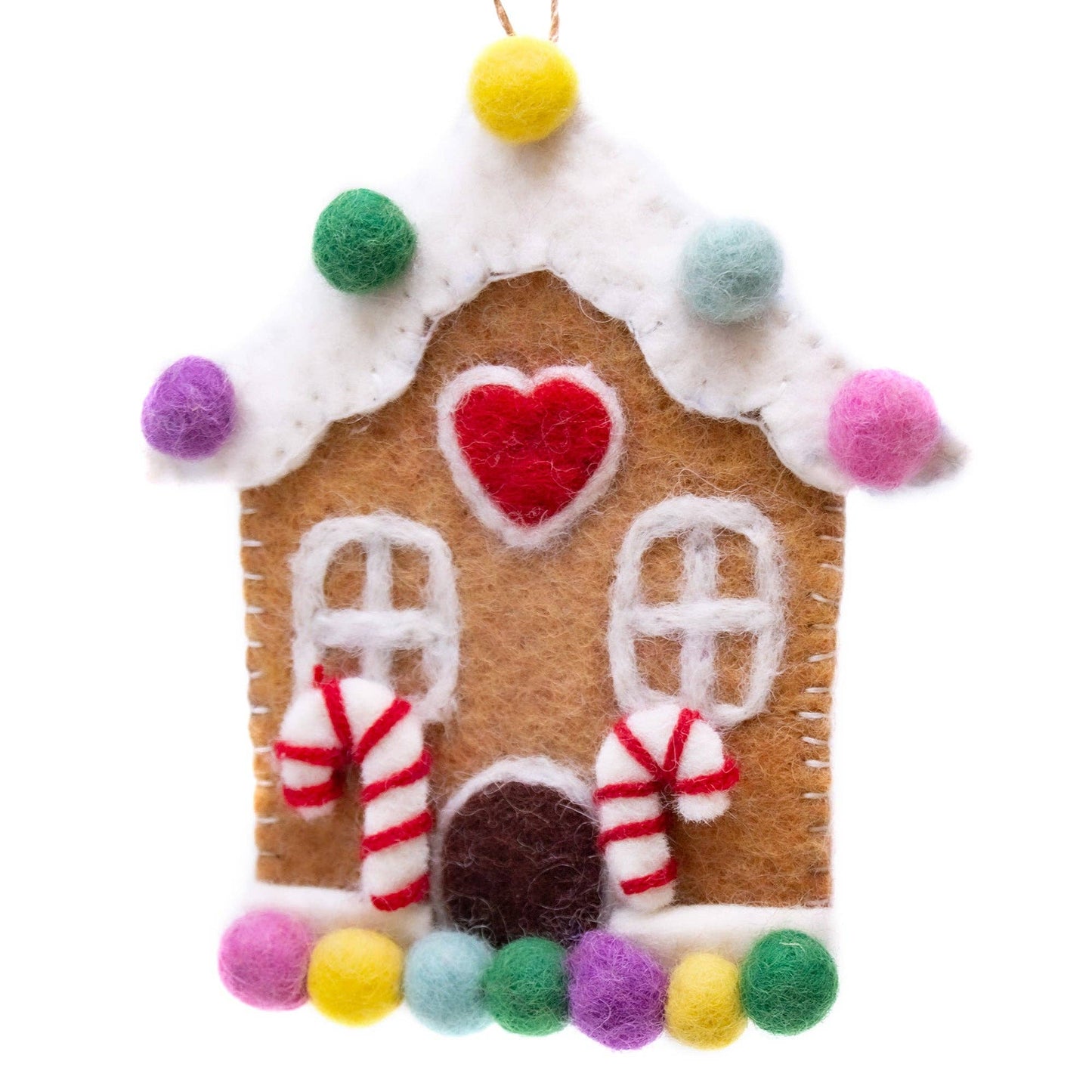 Gingerbread House Felt Ornament