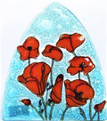 Glass Night Light - Poppies