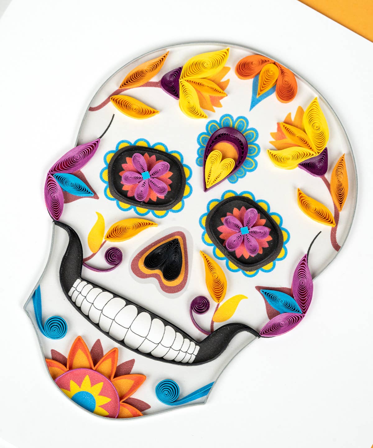 Quilled Greeting Card, “Sugar Skull”