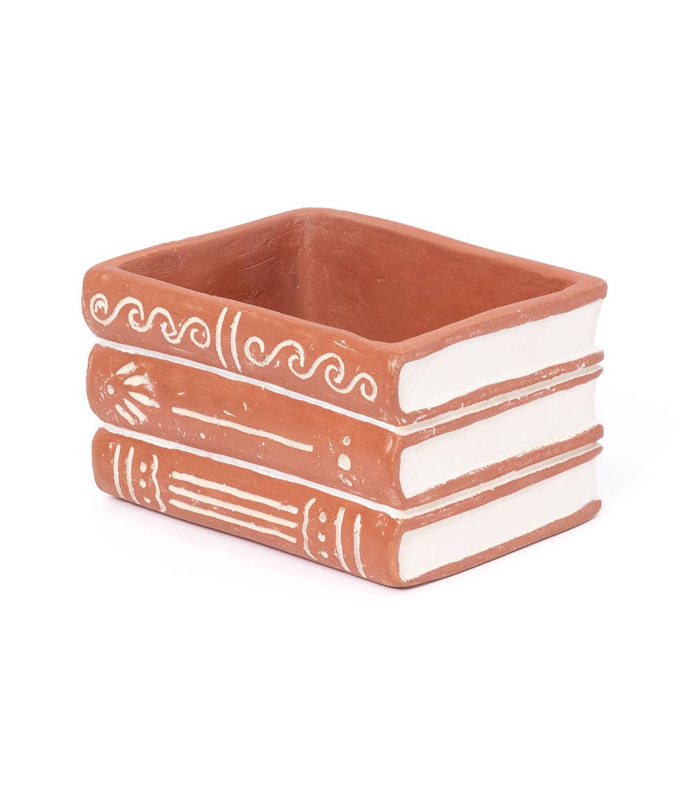 Terracotta Books Planter