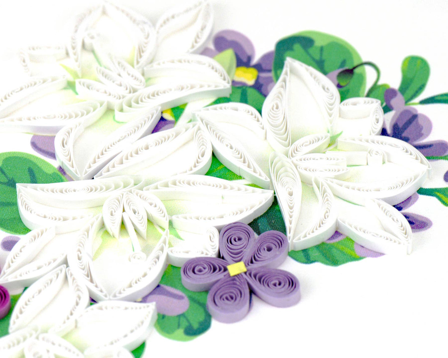 Quilled Greeting Card, "Flower Sympathy"