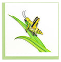 Quilled Greeting Card, "Grasshopper"