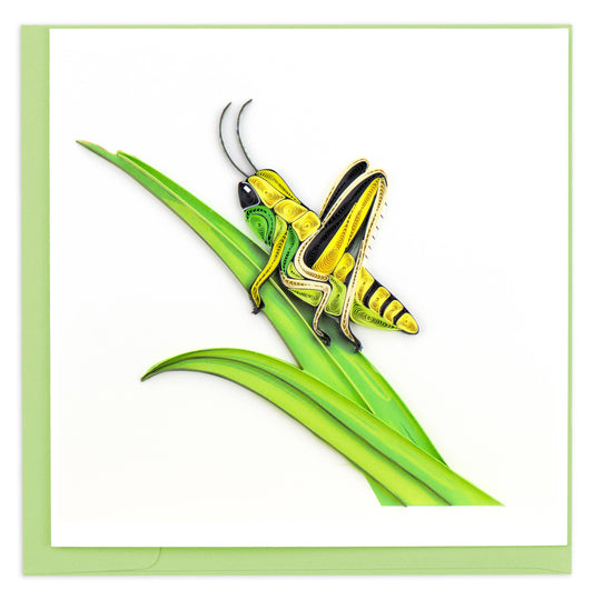 Quilled Greeting Card, "Grasshopper"
