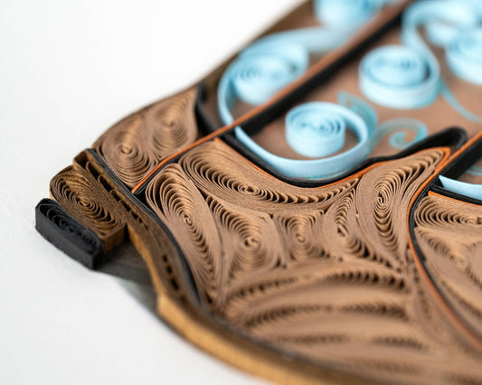 Quilled Greeting Card, "Cowboy Boots"