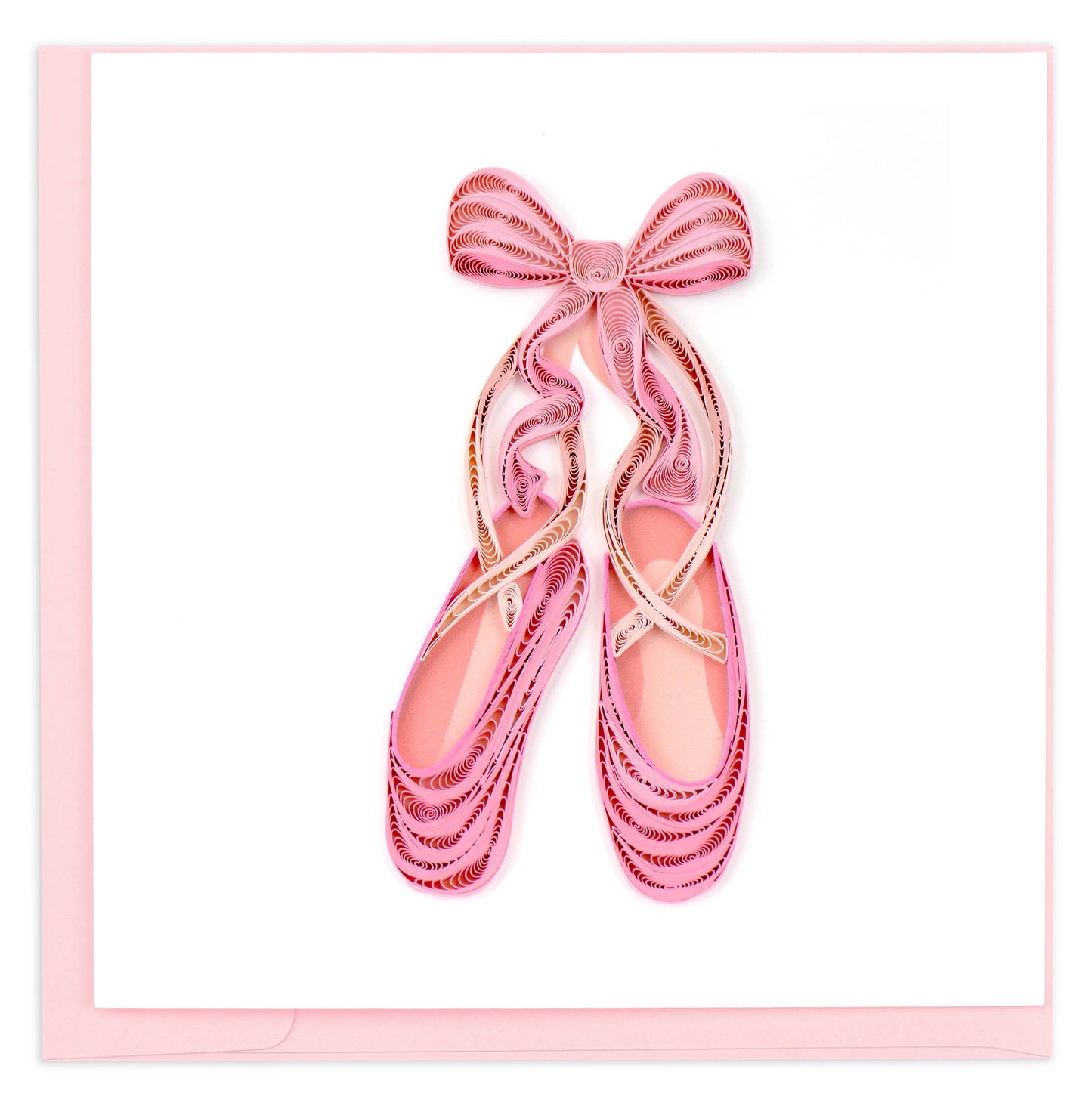 Quilled Greeting Card, "Ballet Slippers"