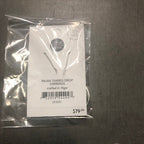 Earrings long drop cone inlay silv/ebony 2.5L silv