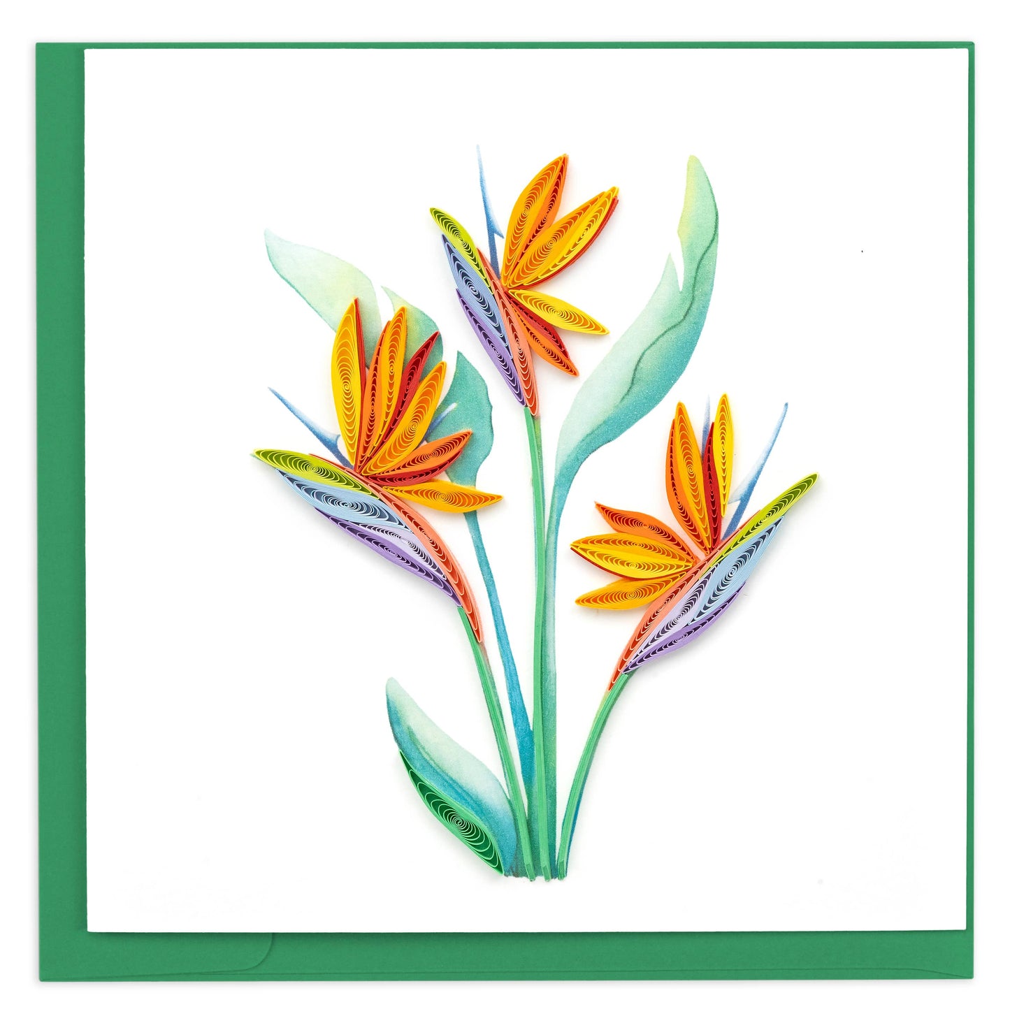 Quilled Greeting Card, "Bird of Paradise"