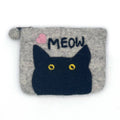 "Cat's Meow" Felt Coin Purse