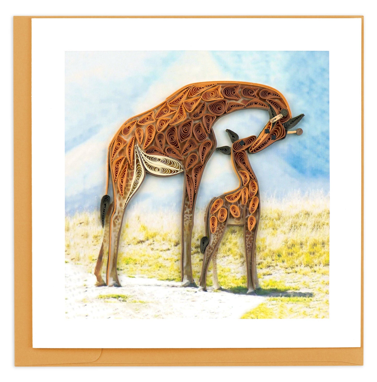 Quilled Greeting Card, "Giraffe"