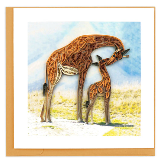 Quilled Greeting Card, "Giraffe"