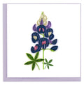 Quilled Greeting Card, "Bluebonnet"