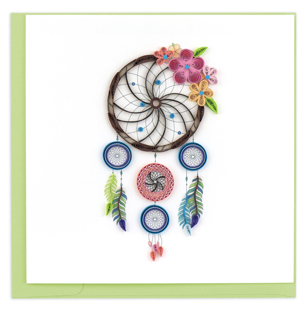 Quilled Greeting Card, "Dreamcatcher"