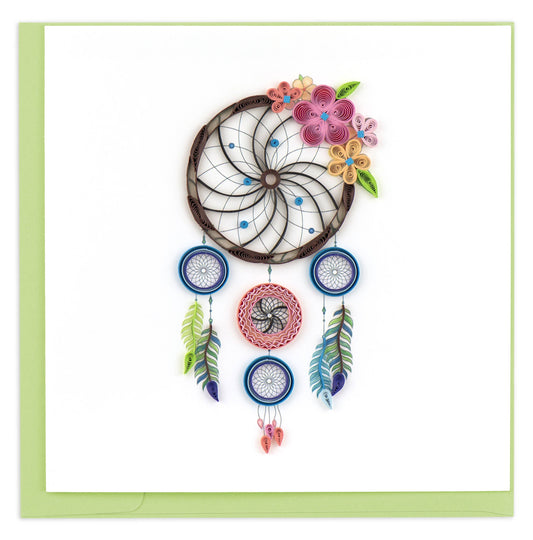 Quilled Greeting Card, "Dreamcatcher"