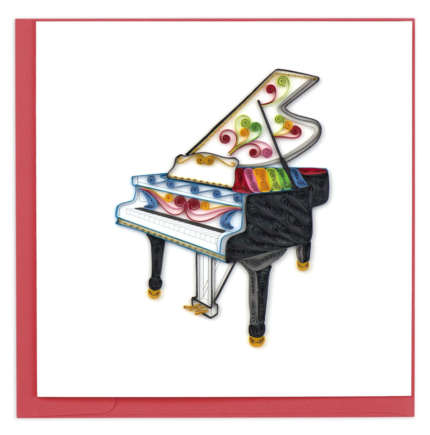 Quilled Greeting Card, "Grand Piano"
