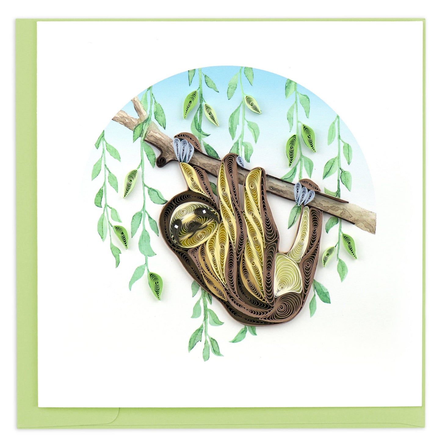 Quilled Greeting Card, "Sloth"