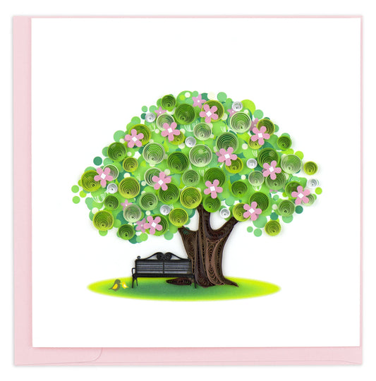 Quilled Greeting Card, "Spring Tree"