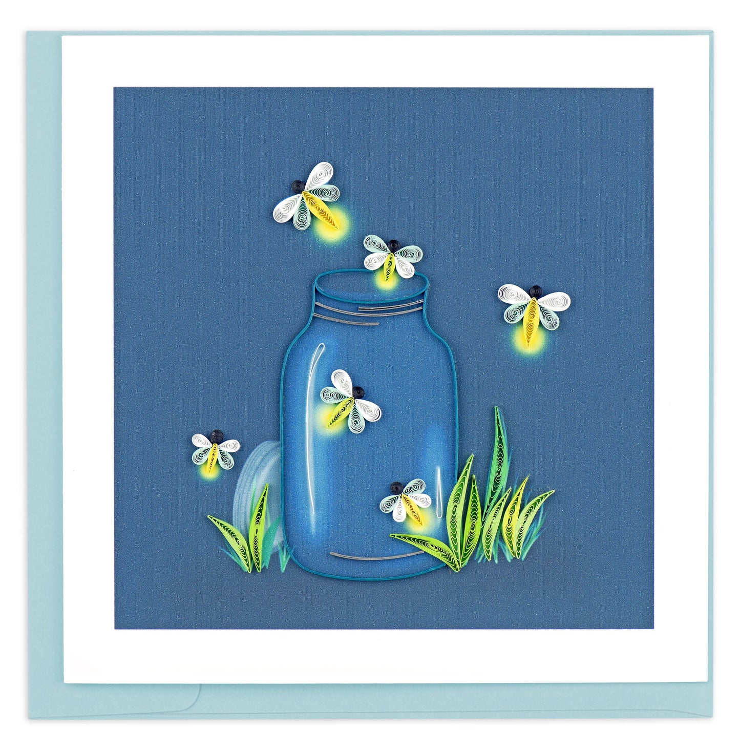 Quilled Greeting Card, "Fireflies"