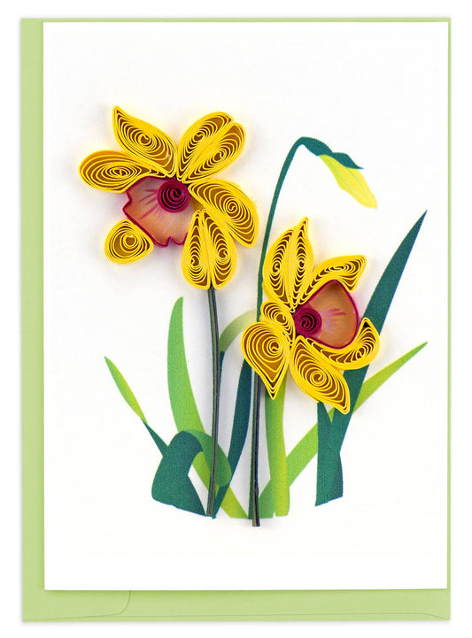 Quilled Gift Enclosure, "Daffodil"