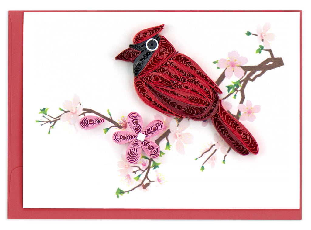 Quilled Gift Enclosure, "Cardinal"