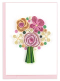 Quilled Gift Enclosure, "Flower Bouquet"