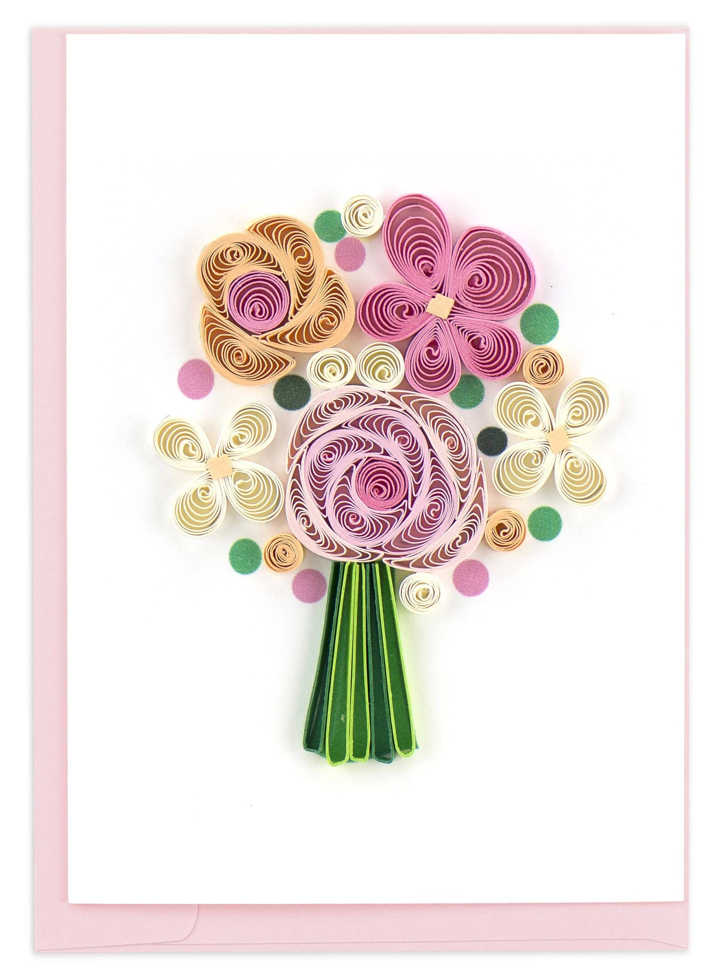 Quilled Gift Enclosure, "Flower Bouquet"