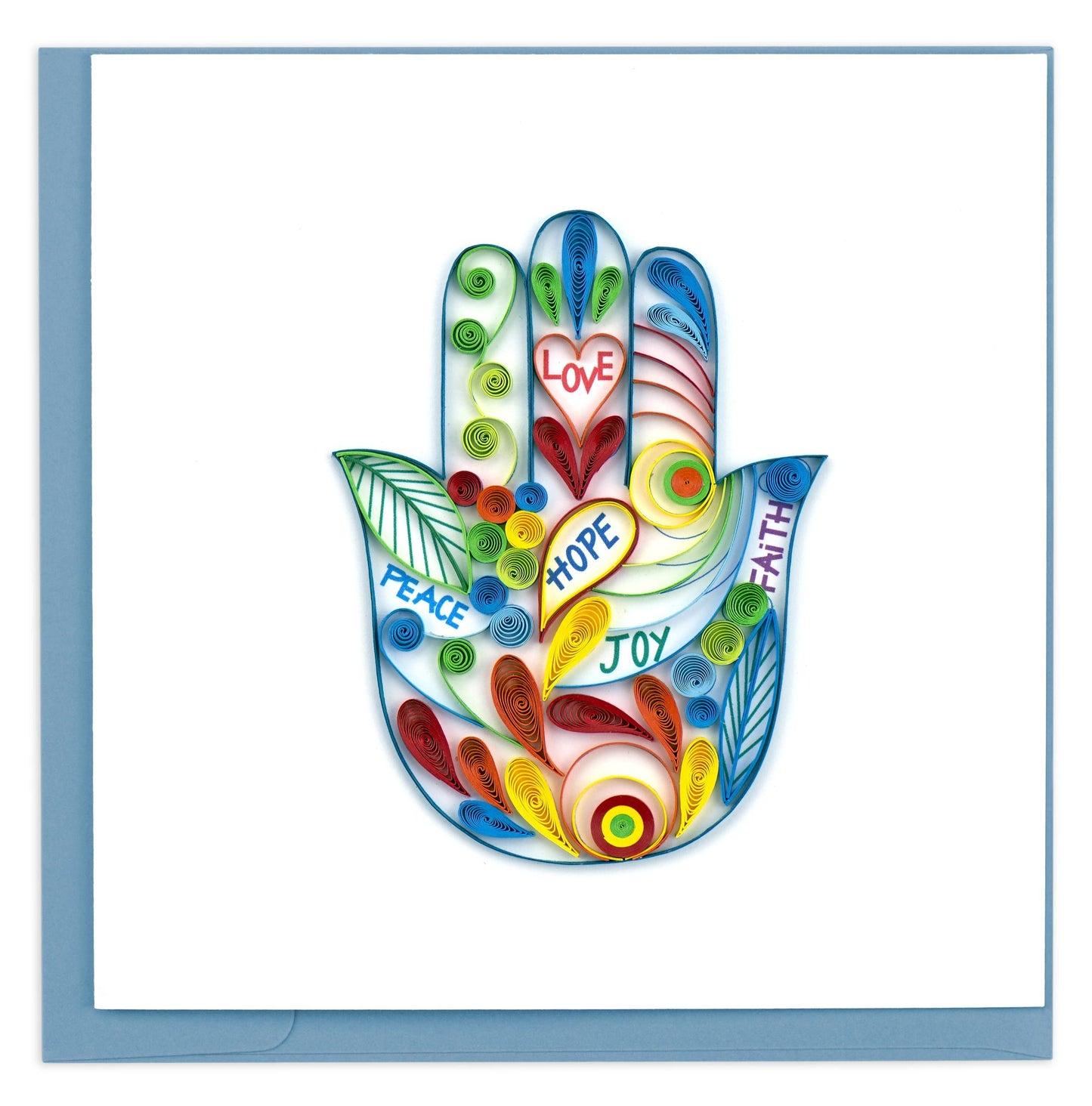 Quilled Greeting Card, "Hamsa Hand"