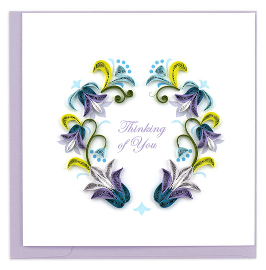 Quilled Greeting Card, "Thinking of You"