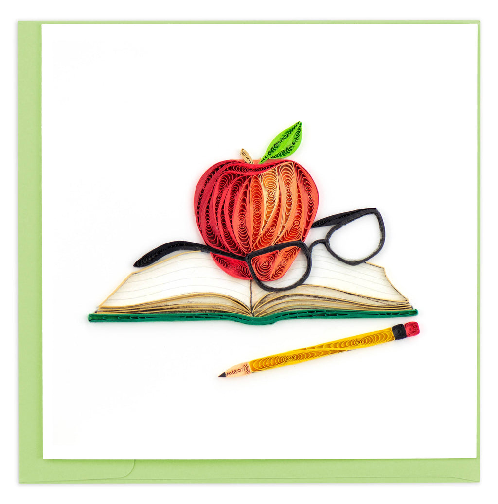 Quilled Greeting Card, "Scholarly Appreciation"