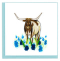 Quilled Greeting Card, "Texas Longhorn"