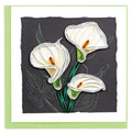 Quilled Greeting Card, "Calla Lily"