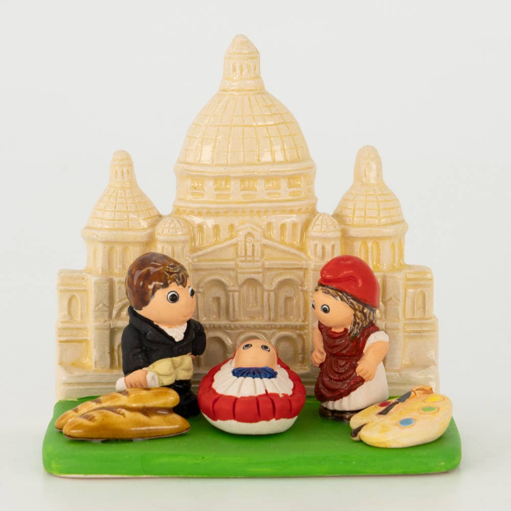 Ceramic Nativity - France Scene