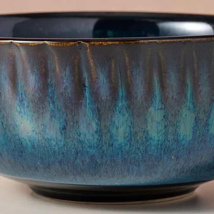 Bowl, Ceramic "Canh Drip Glaze"  Medium