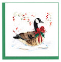 Quilled Greeting Card, “Christmas Goose”