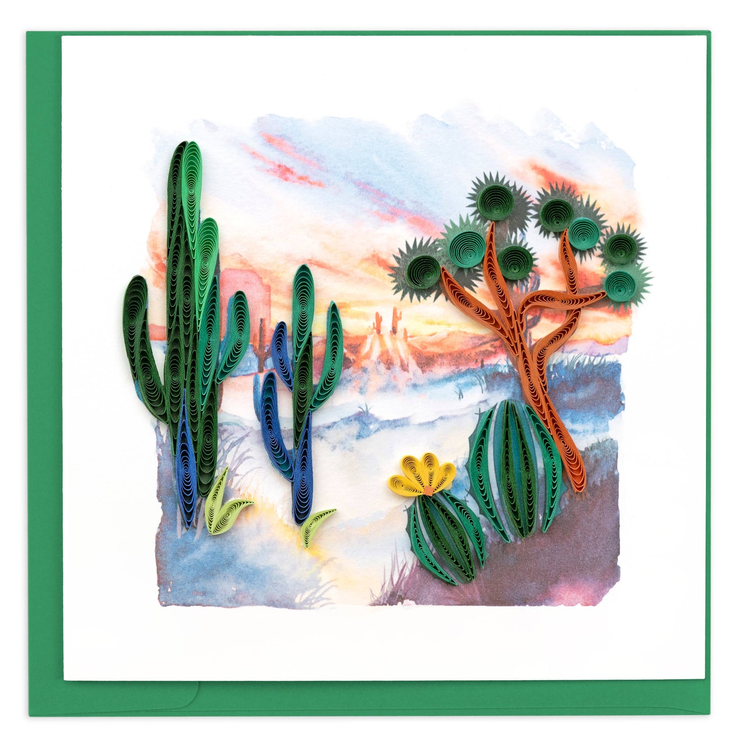 Quilled Greeting Card, "Desert Landscape"