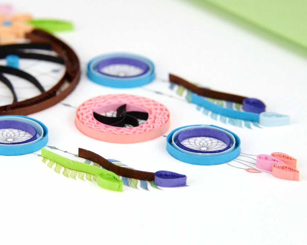 Quilled Greeting Card, "Dreamcatcher"