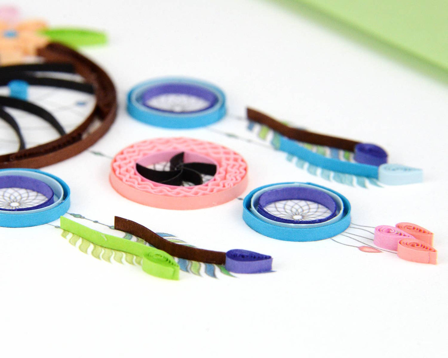 Quilled Greeting Card, "Dreamcatcher"