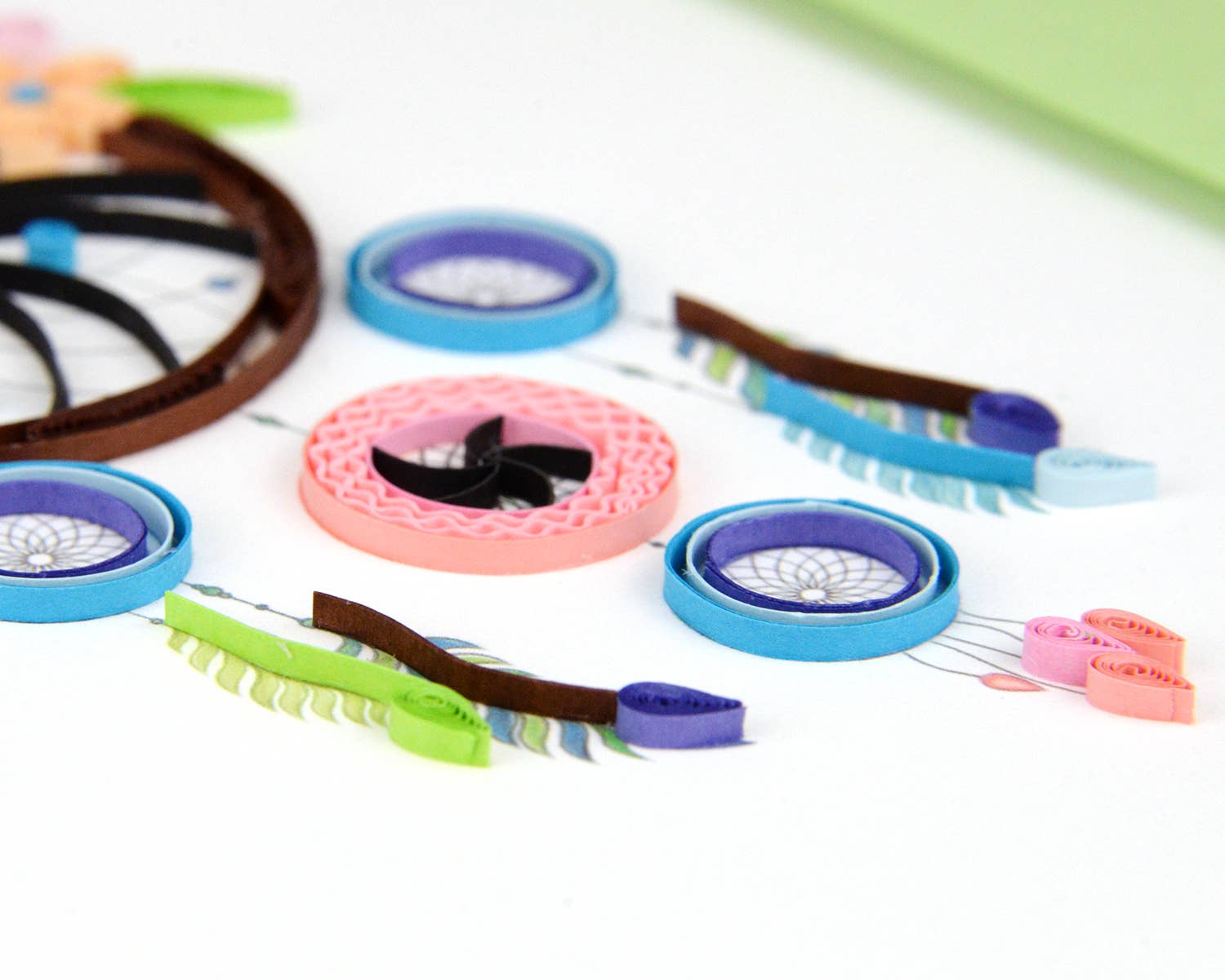 Quilled Greeting Card, "Dreamcatcher"