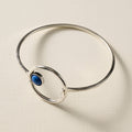 Kaksha Silver Cobalt Bead Bracelet