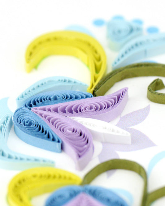 Quilled Greeting Card, "Thinking of You"
